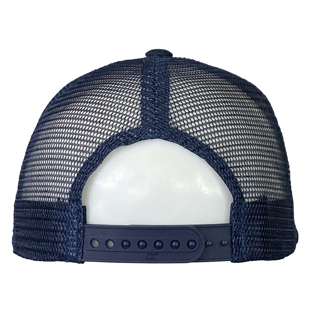 "Carnival Of Carnage" Flat Bill Snapback Hat In Blue - Image 3