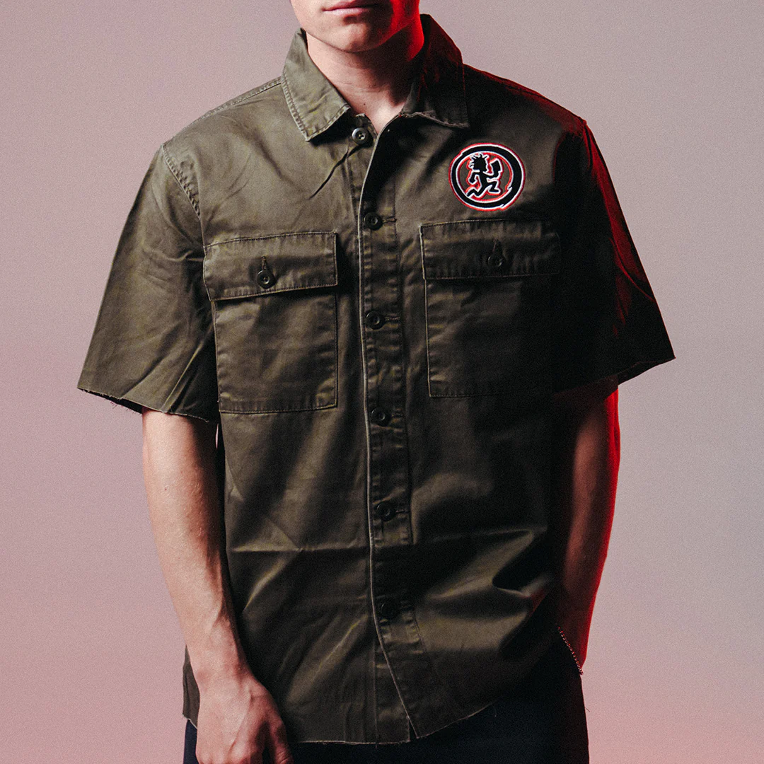 "Hatchetman Circle" Embroidered Work Shirt - Image 3