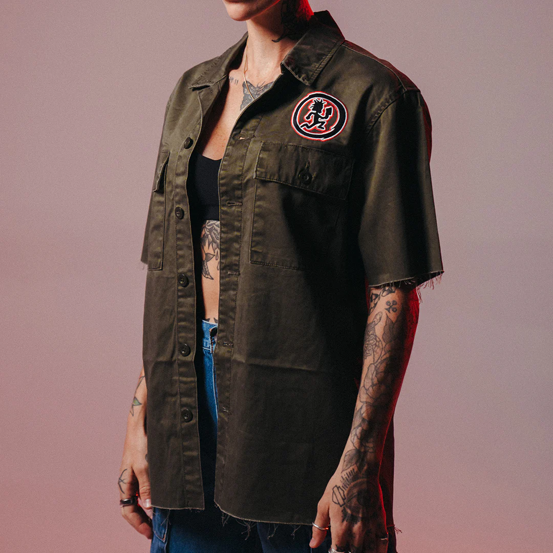 "Hatchetman Circle" Embroidered Work Shirt - Image 6