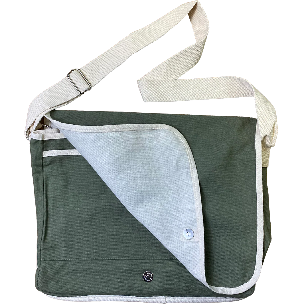 "Hatchetman" Embroidered Messenger Bag - Image 3