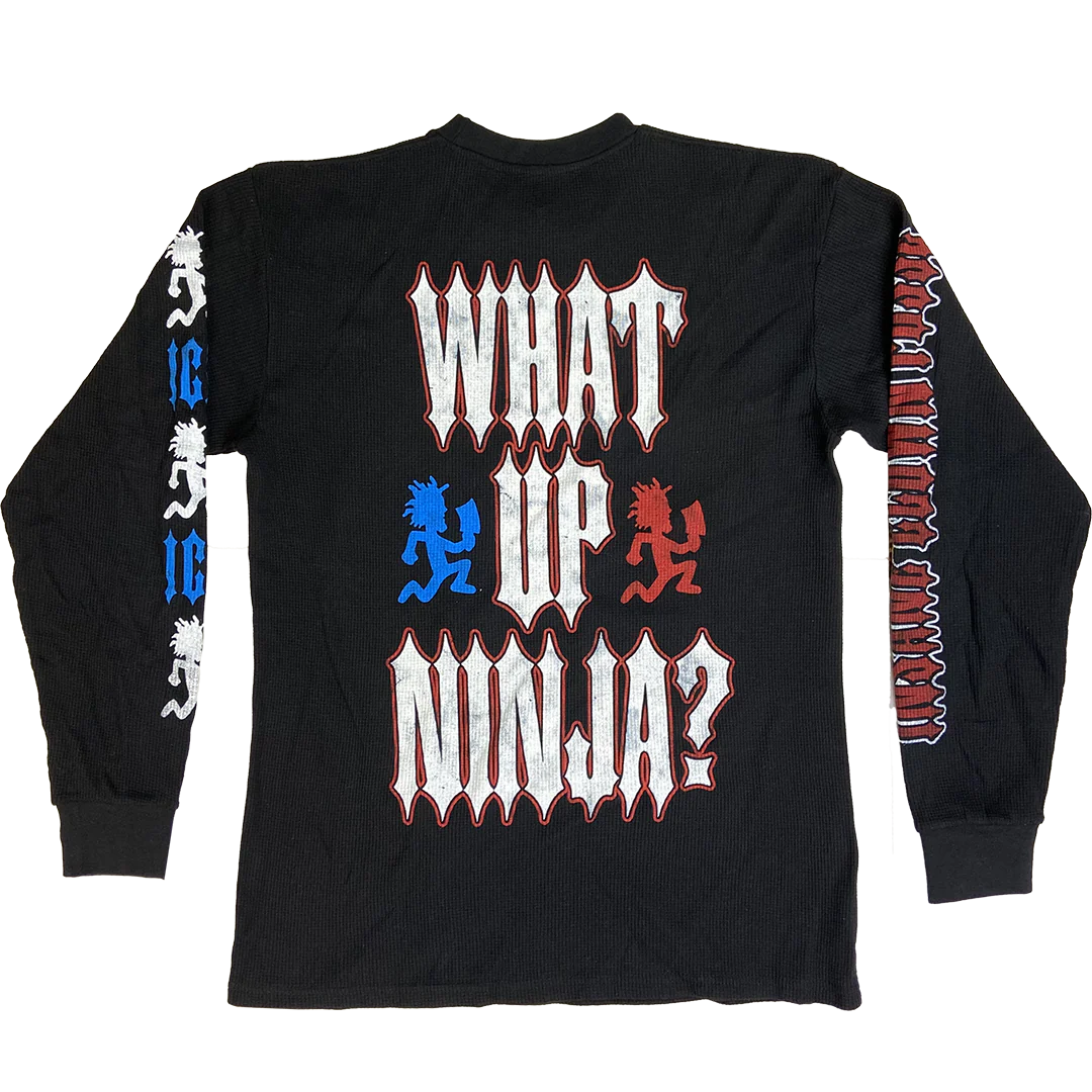 "What Up Ninja" Long Sleeve Thermal Shirt - Image 4